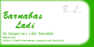 barnabas ladi business card